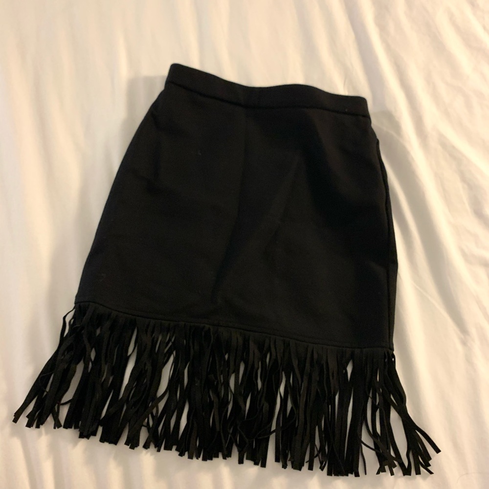 Vintage look tassels skirt